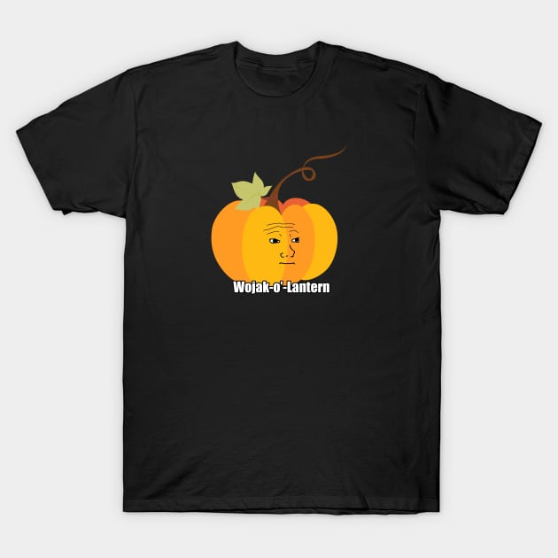 Wojak Halloween Meme Design - Wojak-o'-Lantern T-Shirt by TheMemeCrafts